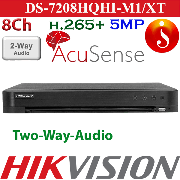 Hikvision Facial Recognition Two-Way Audio 8ch DVR iDS-7208HQHI-M1/XT 1 Hikvision Facial Recognition Two-Way Audio 8ch DVR iDS-7208HQHI-M1/XT