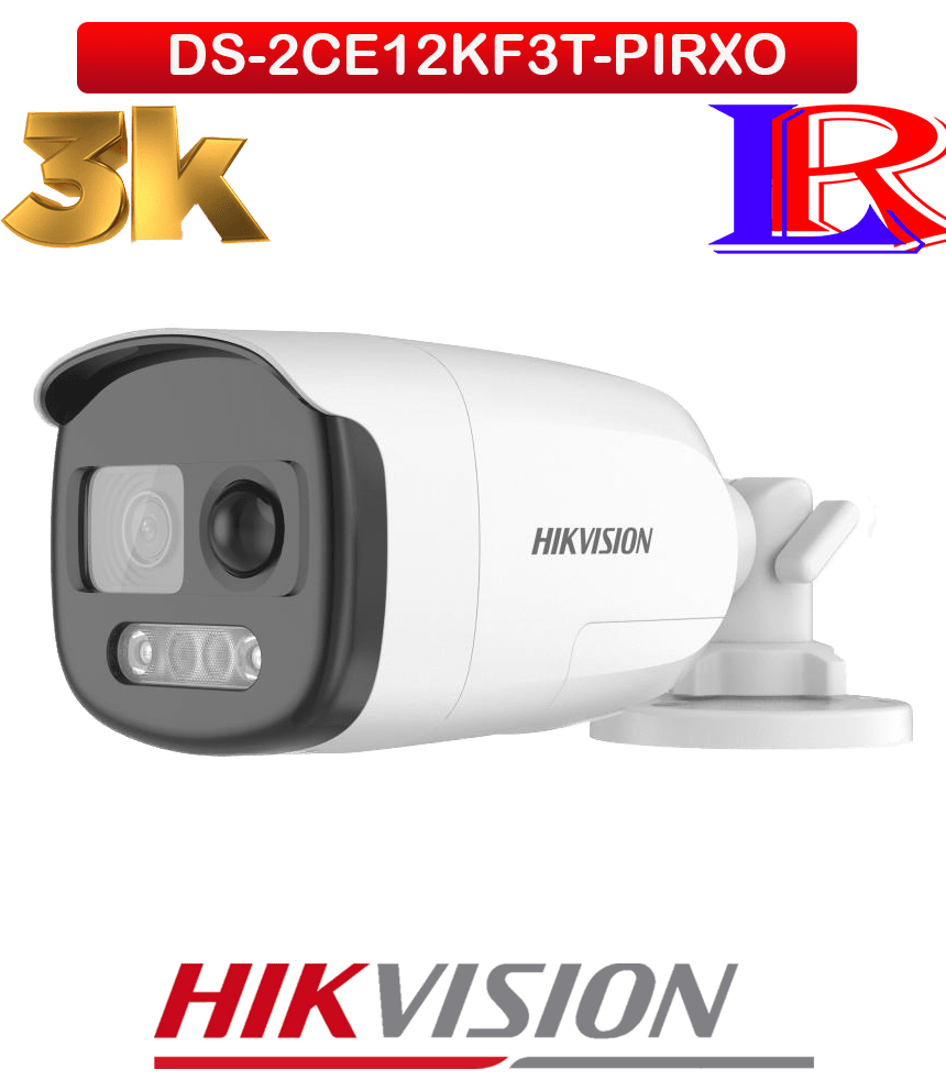 Hikvision 3K ColorVu PIR Siren Bullet Camera DS-2CE12KF3T-PIRXO Hikvision 3K ColorVu PIR Siren Bullet Camera DS-2CE12KF3T-PIRXO