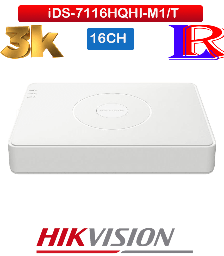 Hikvision AI DVR 16 channel DVR eka iDS-7116HQHI-M1/T Hikvision AI DVR 16 channel DVR eka iDS-7116HQHI-M1/T