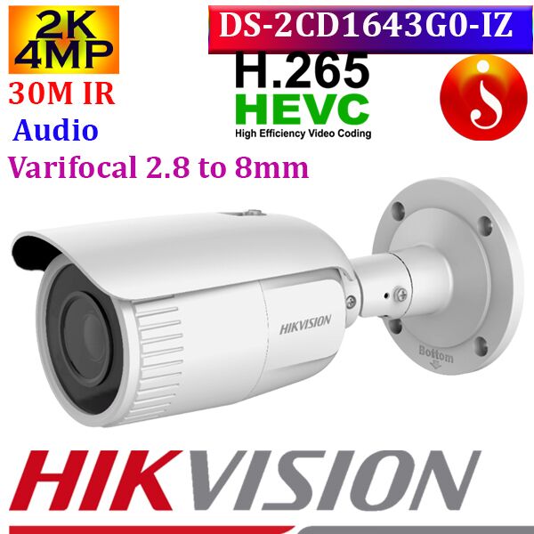 Super value DS-2CD1643G0-IZ popular 1 DS-2CD1643G0-IZ hikvision varifocal audio camera