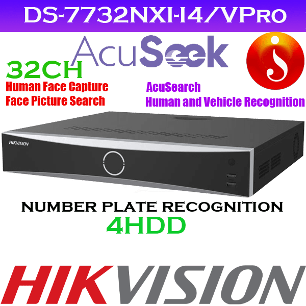 Hikvision Facial recognition human face capture face picture libraries 32ch NVR DS-7732NXI-I4/VPro 1 Hikvision Facial recognition human face capture face picture libraries 32ch NVR DS-7732NXI-I4/VPro