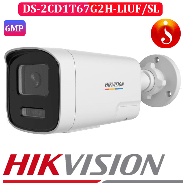 Hikvision strobe light and audio alarm 6MP camera DS-2CD1T67G2H-LIUF/SL 1 Hikvision strobe light and audio alarm 6MP camera DS-2CD1T67G2H-LIUF/SL