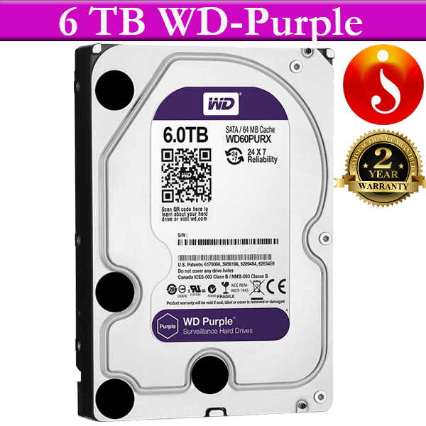 6TB wd purple hdd western digital surveillance hard drive for cctv 1 6TB wd purple hdd western digital surveillance hard drive for cctv