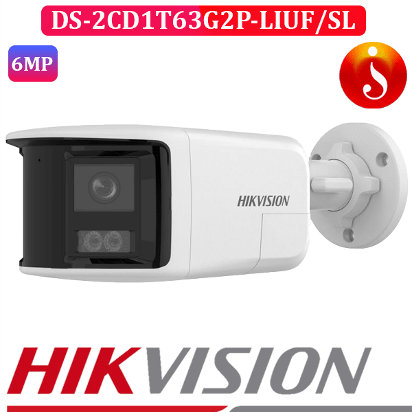 180 degree wide angle 6MP dual lens hikvision Camera DS-2CD1T63G2P-LIUF/SL 1 180 degree wide angle 6MP dual lens hikvision Camera DS-2CD1T63G2P-LIUF/SL